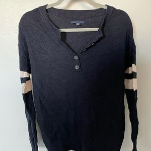 Knit Henley American Eagle Sweater